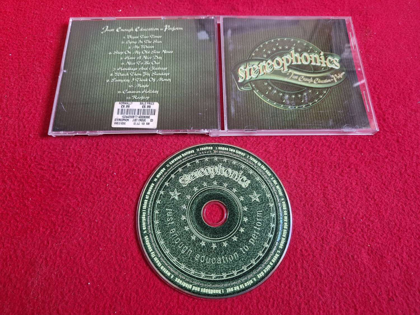 STEREOPHONICS JUST ENOUGH EDUCATION TO PERFORM till CD