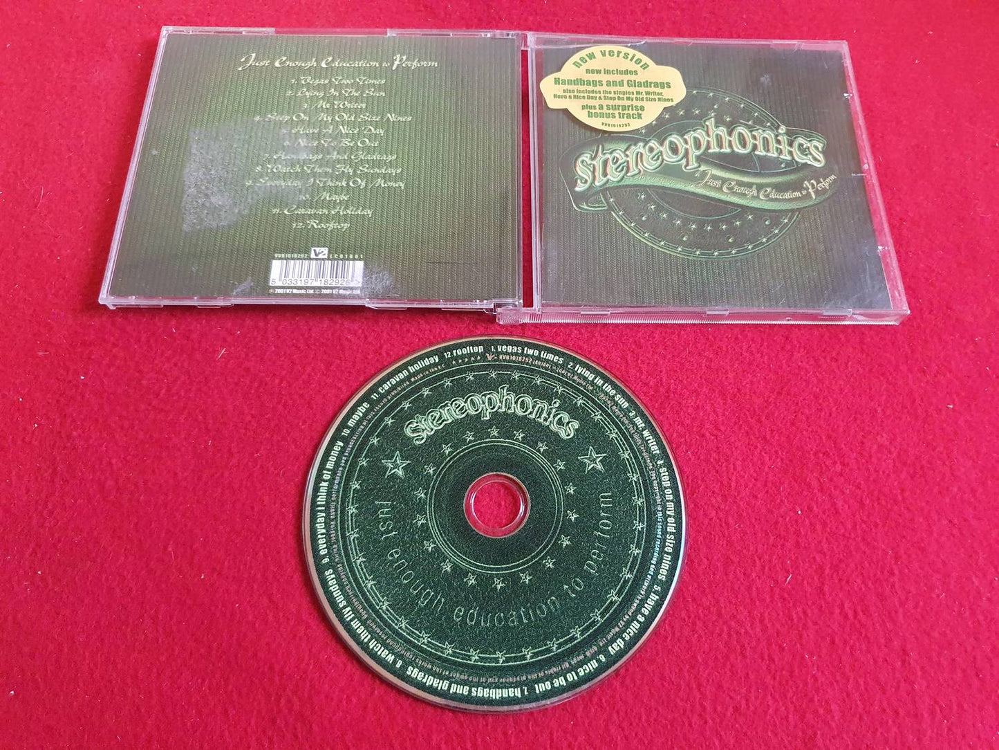 STEREOPHONICS JUST ENOUGH EDUCATION TO PERFORM till CD