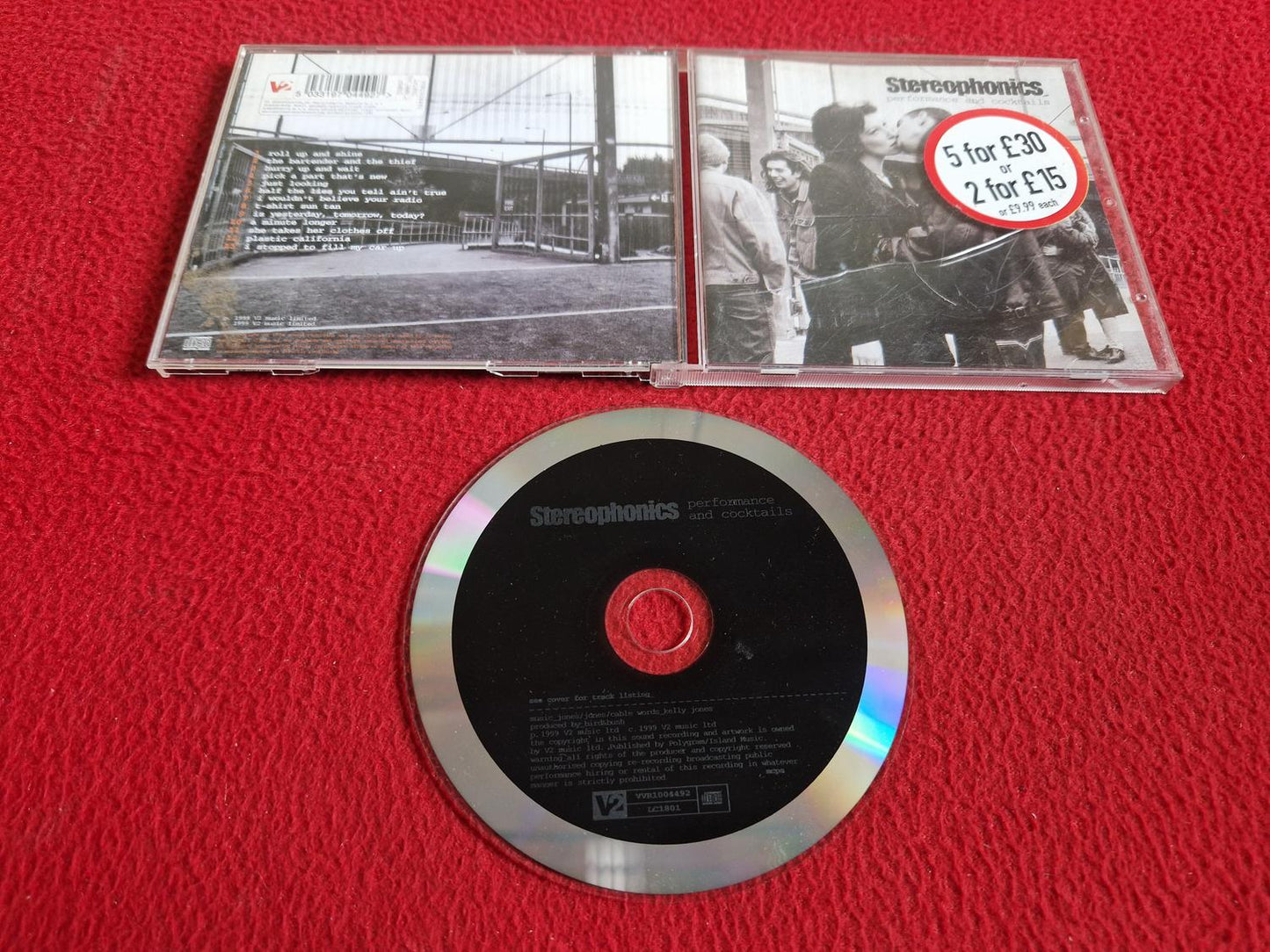 STEREOPHONICS PERFORMANCE AND COCKTAILS CD