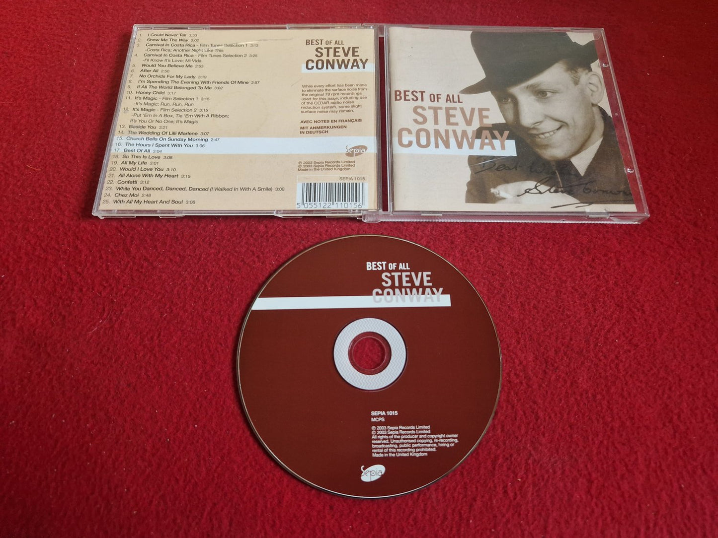 STEVE CONWAY BEST OF ALL till CD