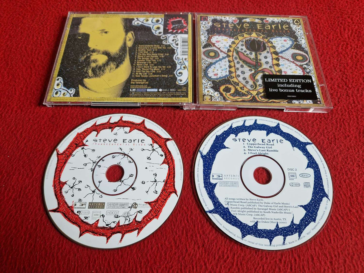 STEVE EARLE TRANSCENDENTAL BLUES LIMITED EDITION CD