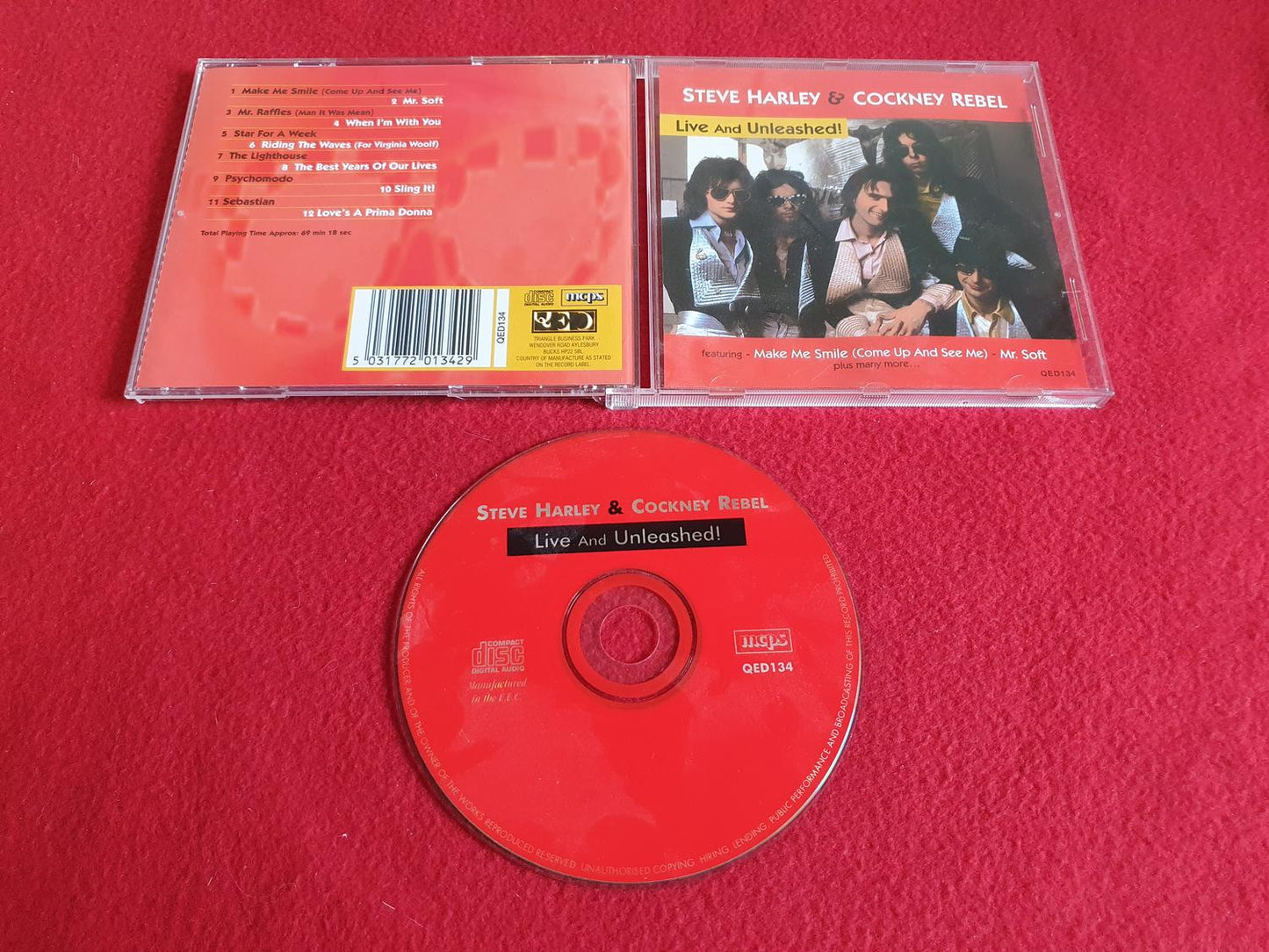 STEVE HARLEY & COCKNEY REBEL LIVE AND UNLEASHED till CD