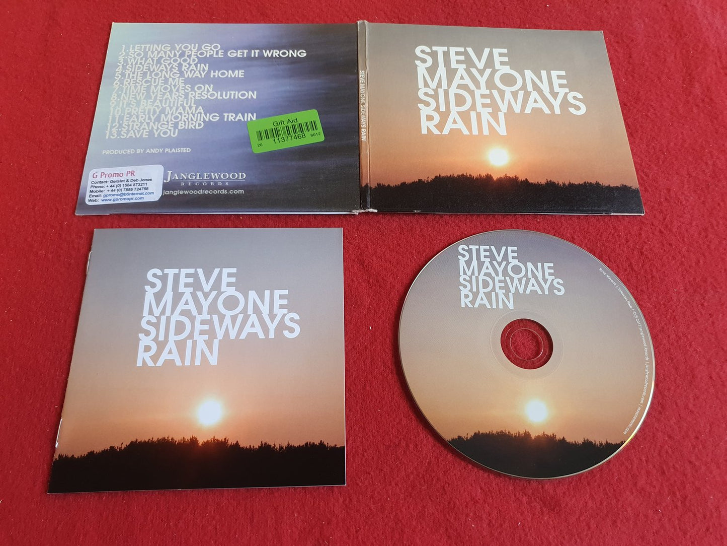 STEVE MAYONE SIDEWAYS RAIN till CD