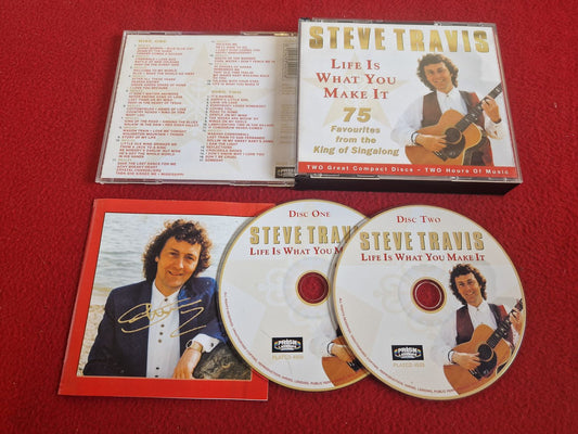 STEVE TRAVIS LIFE IS WHAT YOU MAKE IT 75 FAVOURITES CD BOX