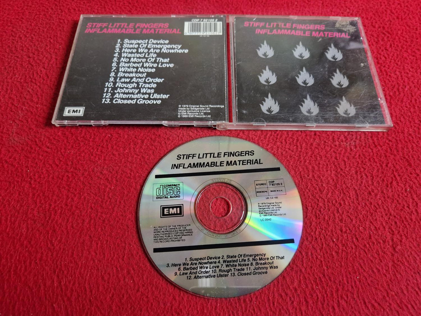 STIFF LITTLE FINGERS INFLAMMABLE MATERIAL CD