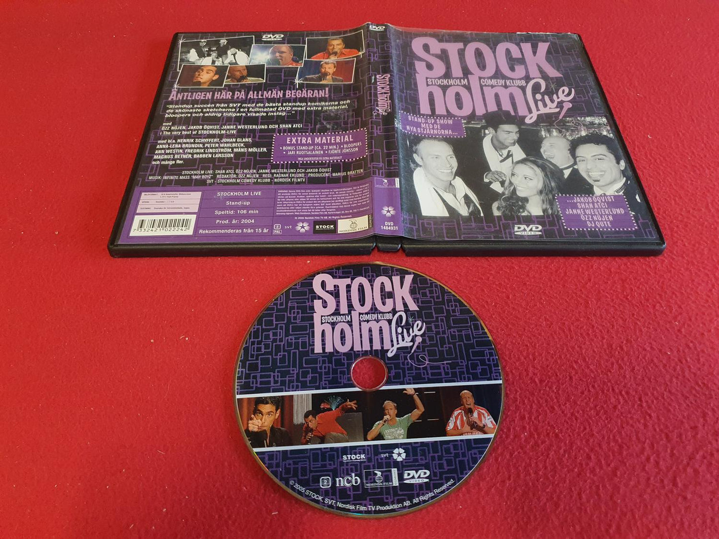 STOCKHOLM COMEDY KLUBB LIVE JAKOB ÖQVIST / GLANS / SCHYFFERT mfl  till DVD