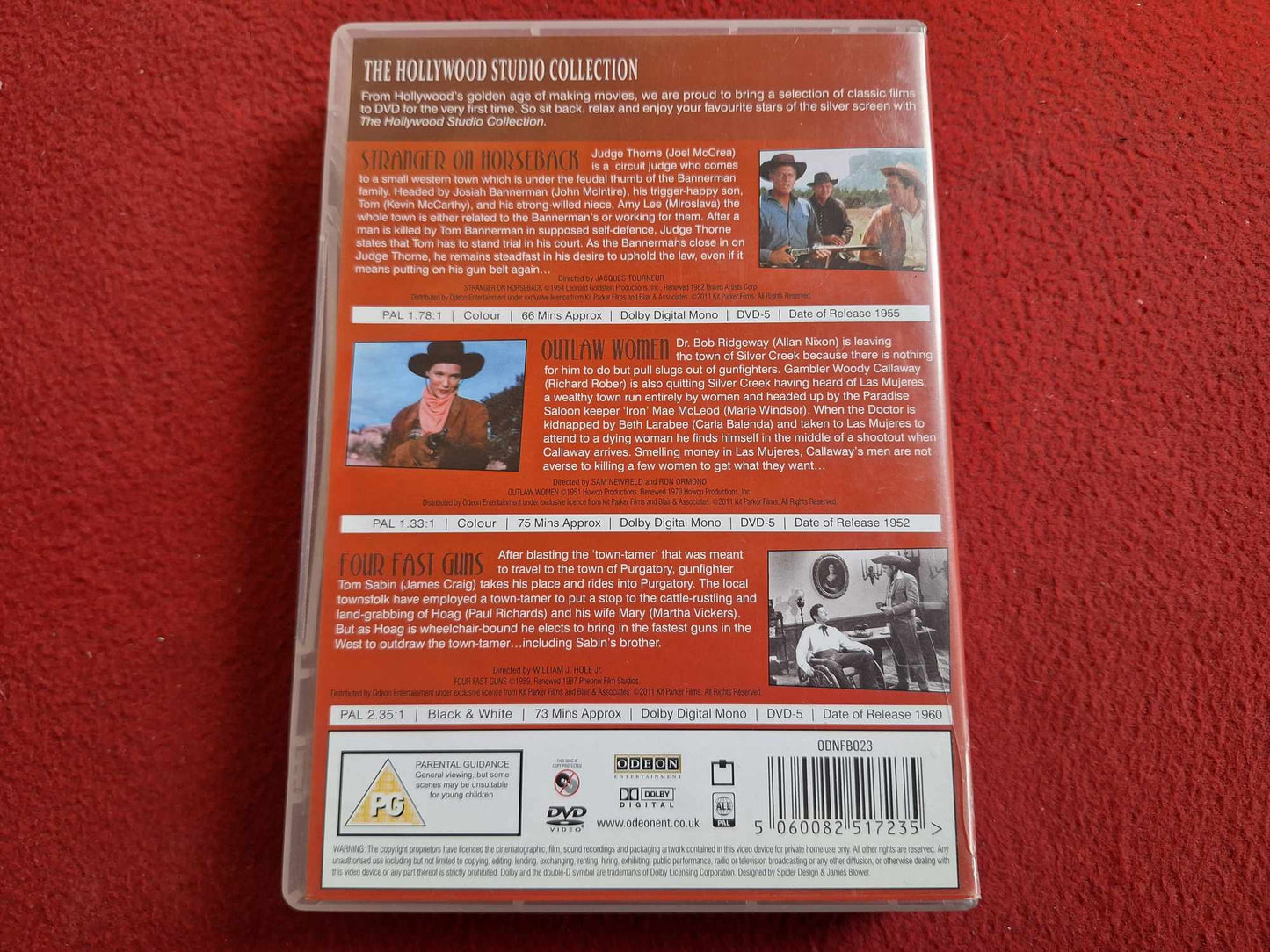 STRANGER ON HORSEBACK / FOUR FAST GUNS / OUTLAW WOMEN BOX DVD