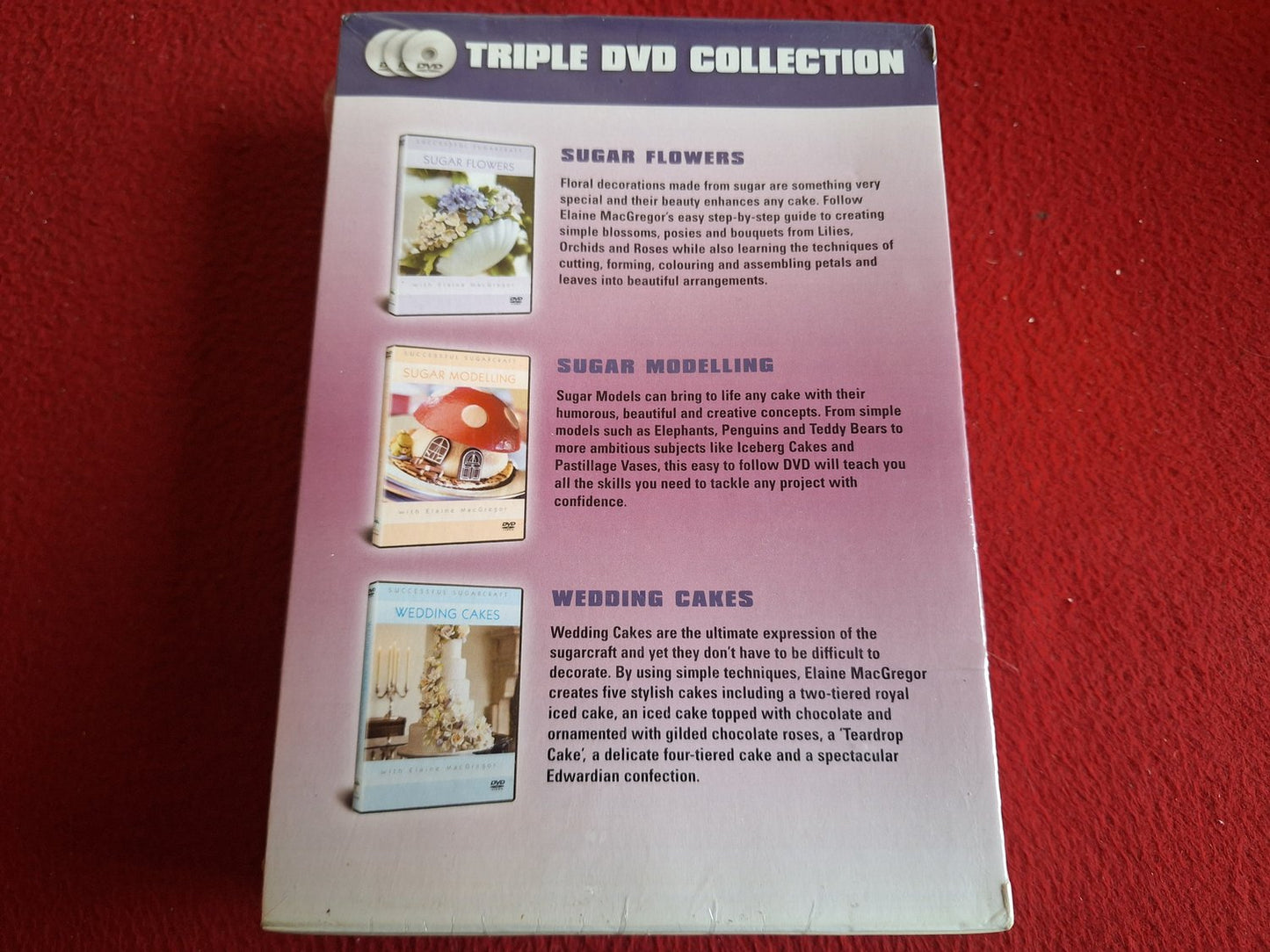 SUCCESSFUL SUGARCRAFT WITH ELAINE MACGREGOR BOX DVD