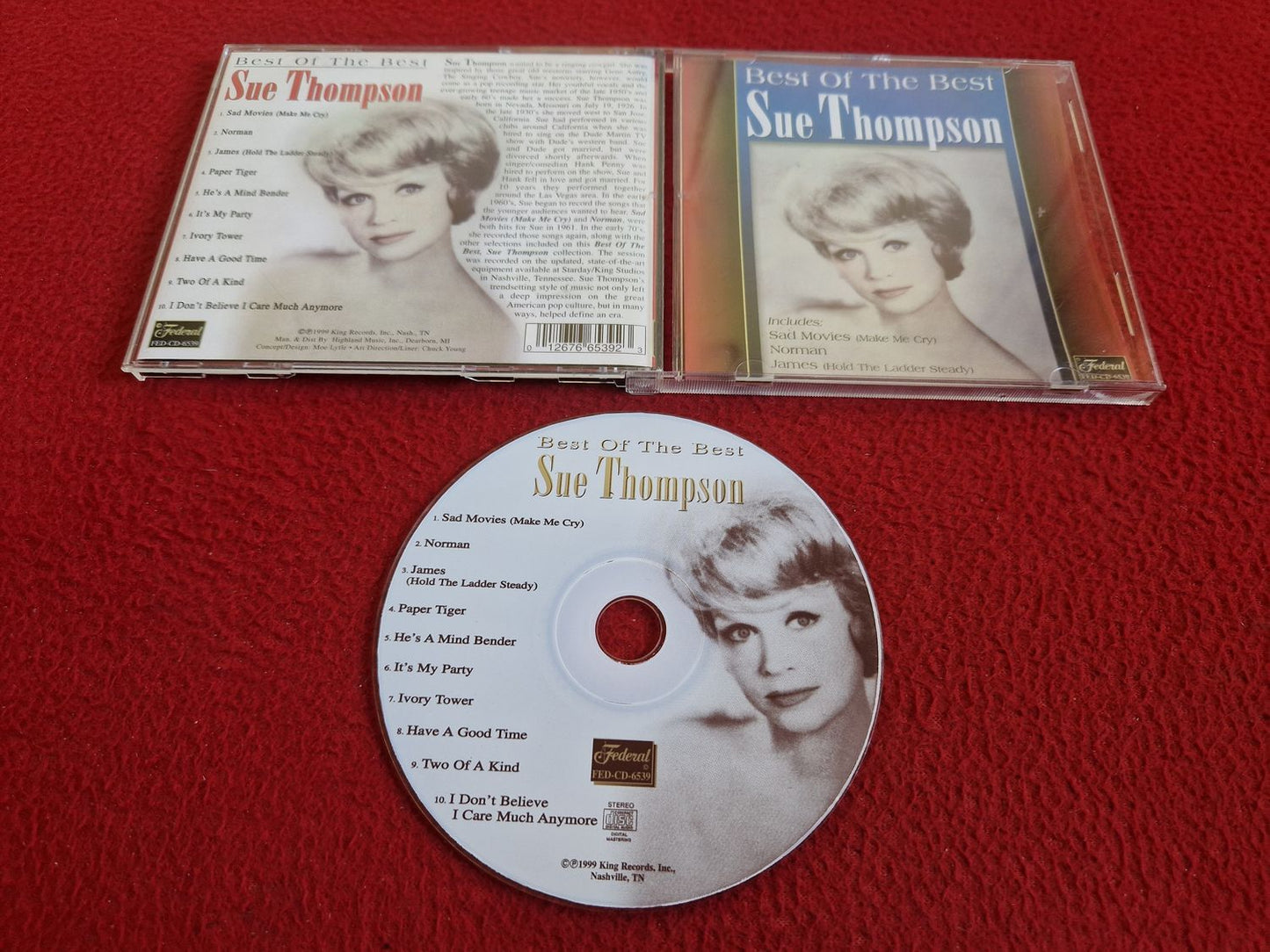 SUE THOMPSON BEST OF THE BEST CD