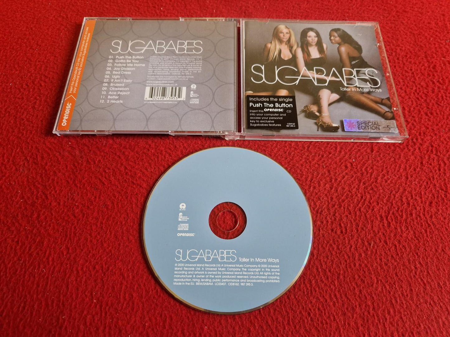 SUGABABES TALLER IN MORE WAYS SPECIAL EDITION CD