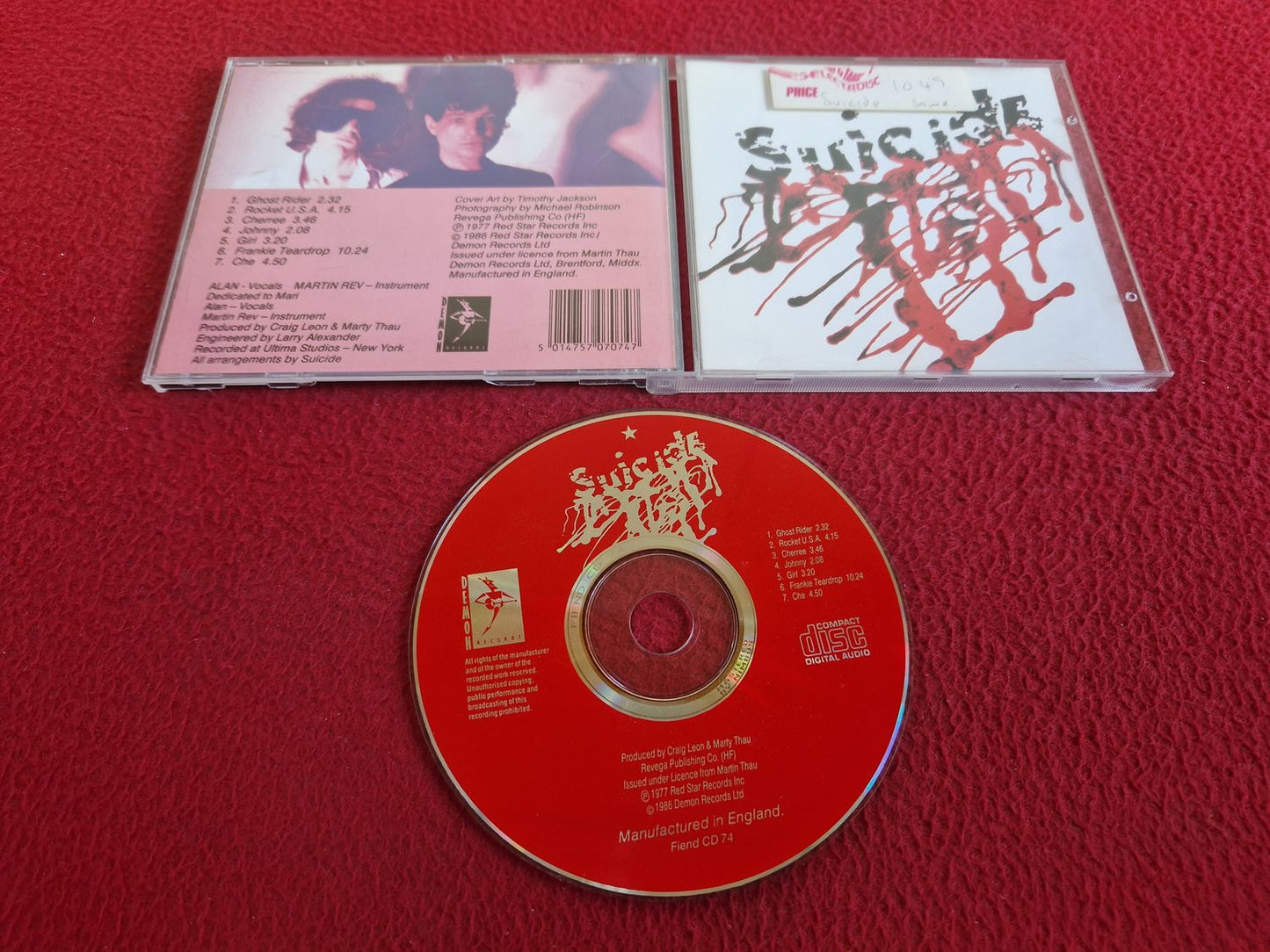 SUICIDE - SUICIDE CD