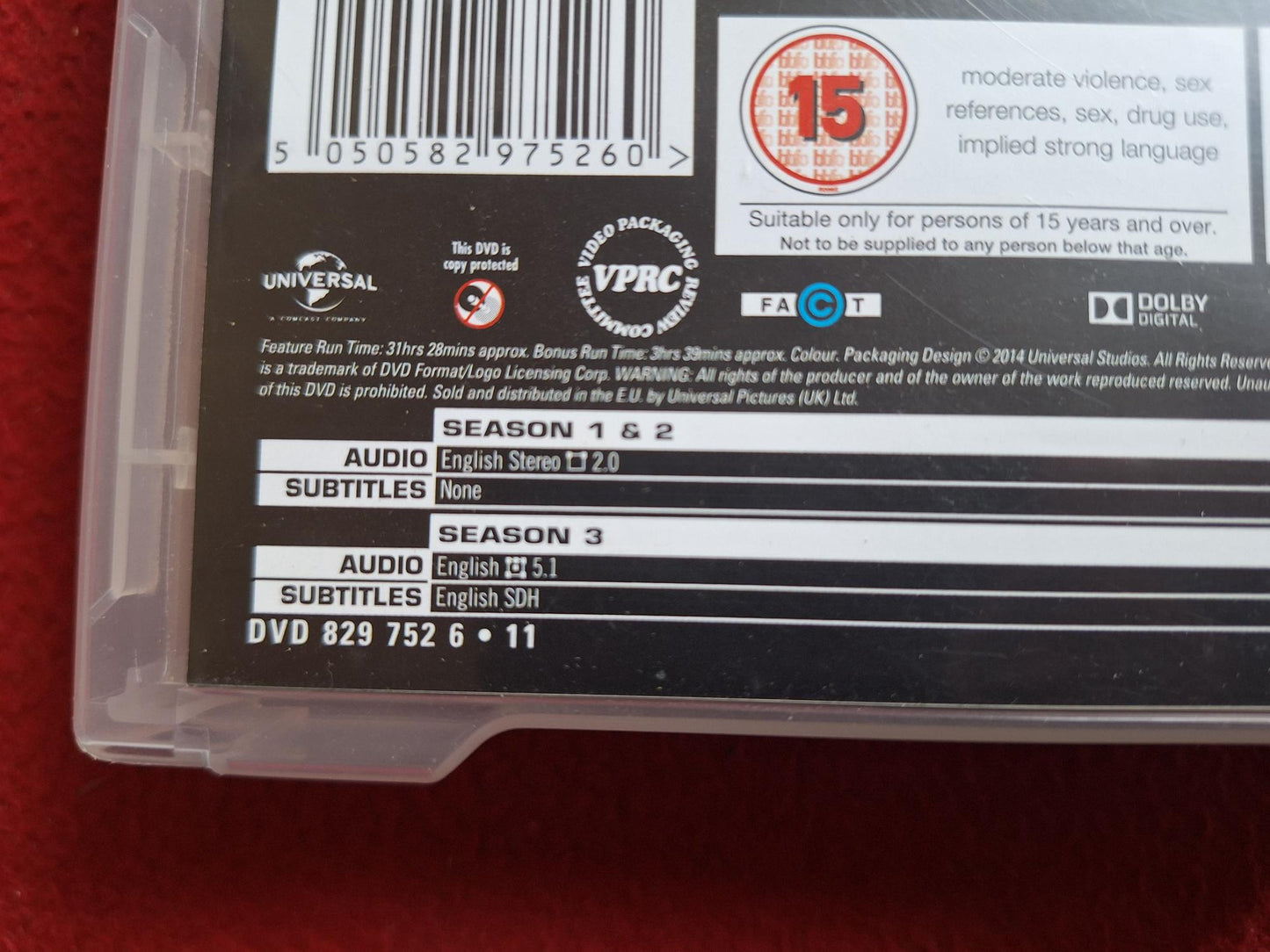 SUITS SEASONS 1 - 3 BOX DVD