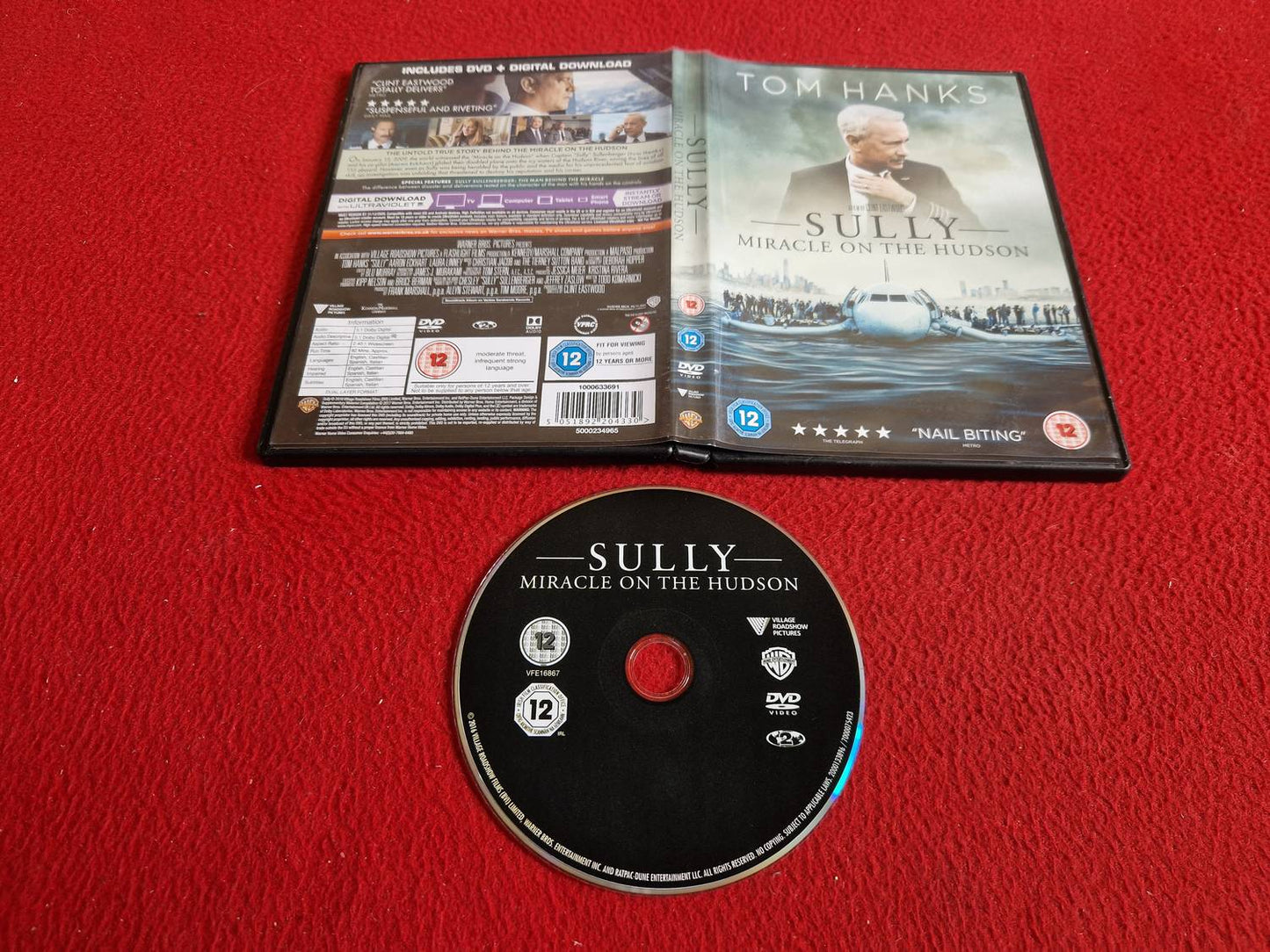 SULLY MIRACLE ON THE HUDSON DVD