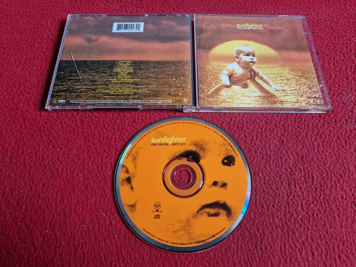 SUNFIGHTER PAUL KANTNER GRACE SLICK CD