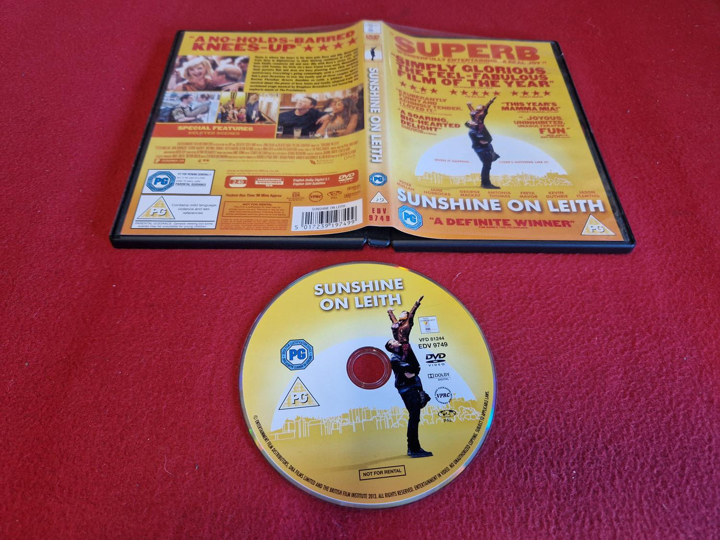 SUNSHINE ON LEITH till DVD