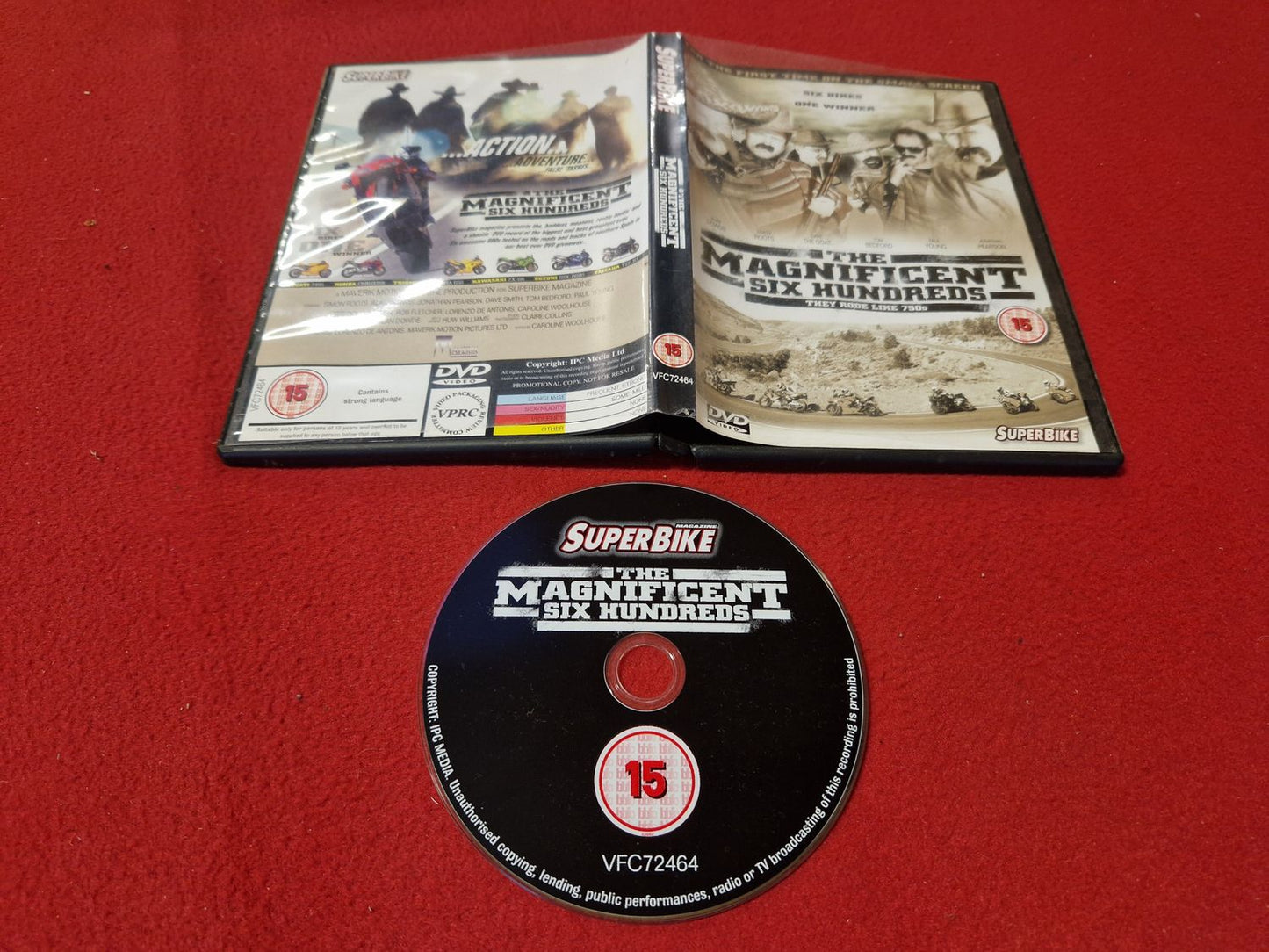 SUPER BIKE THE MAGNIFICENT SIX HUNDREDS till DVD