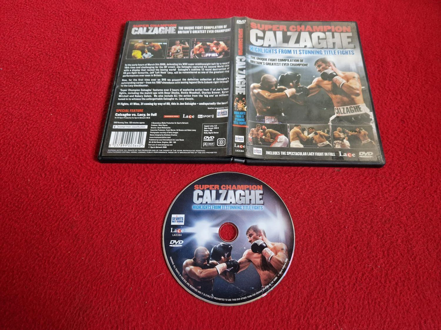 SUPER CHAMPION CALZAGHE DVD