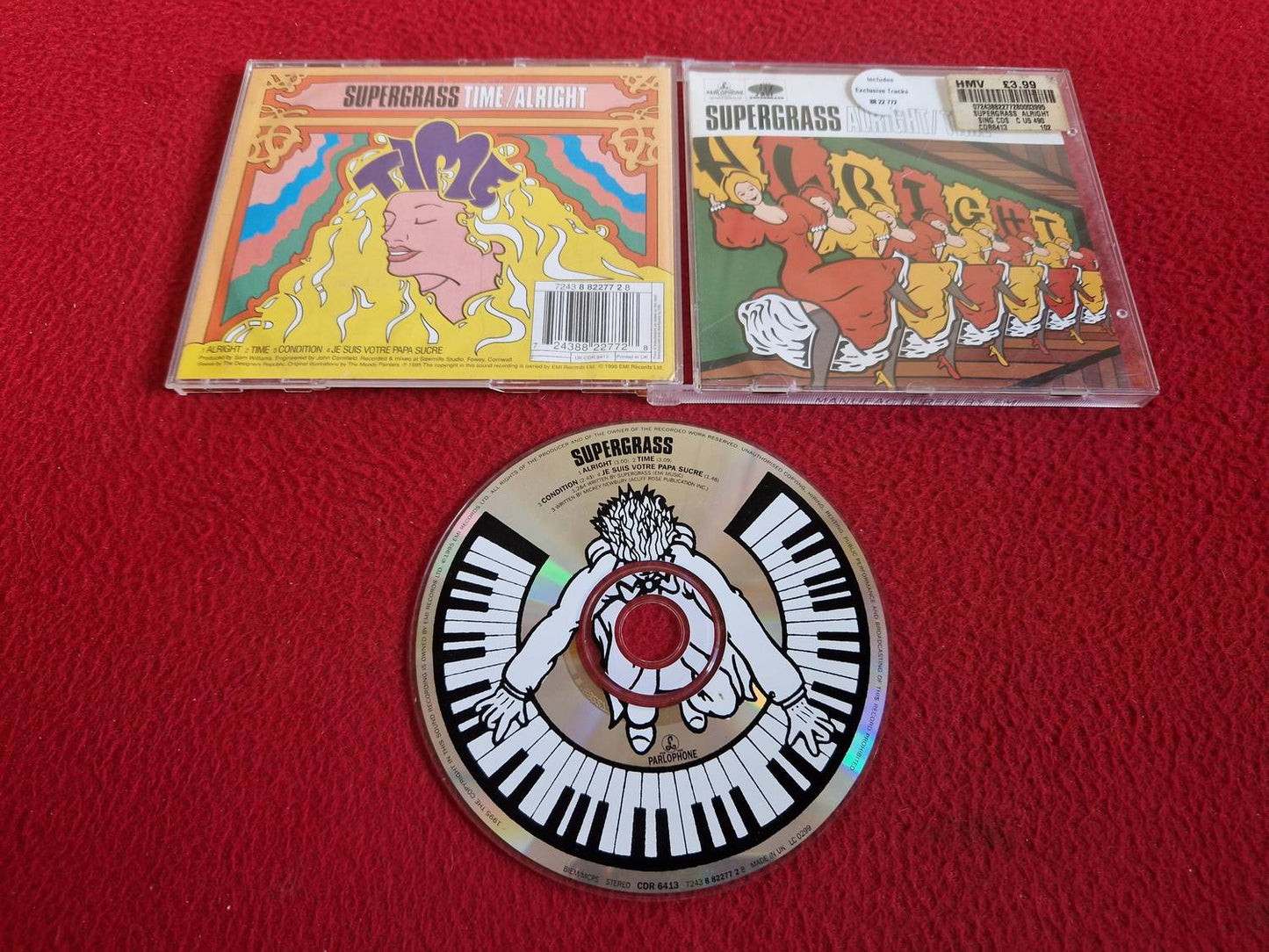 SUPERGRASS ALRIGHT / TIME CD