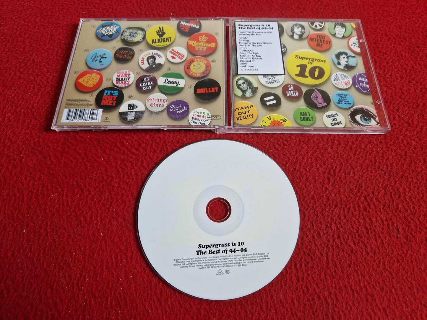 SUPERGRASS IS 10 THE BEST OF 94 - 04 CD