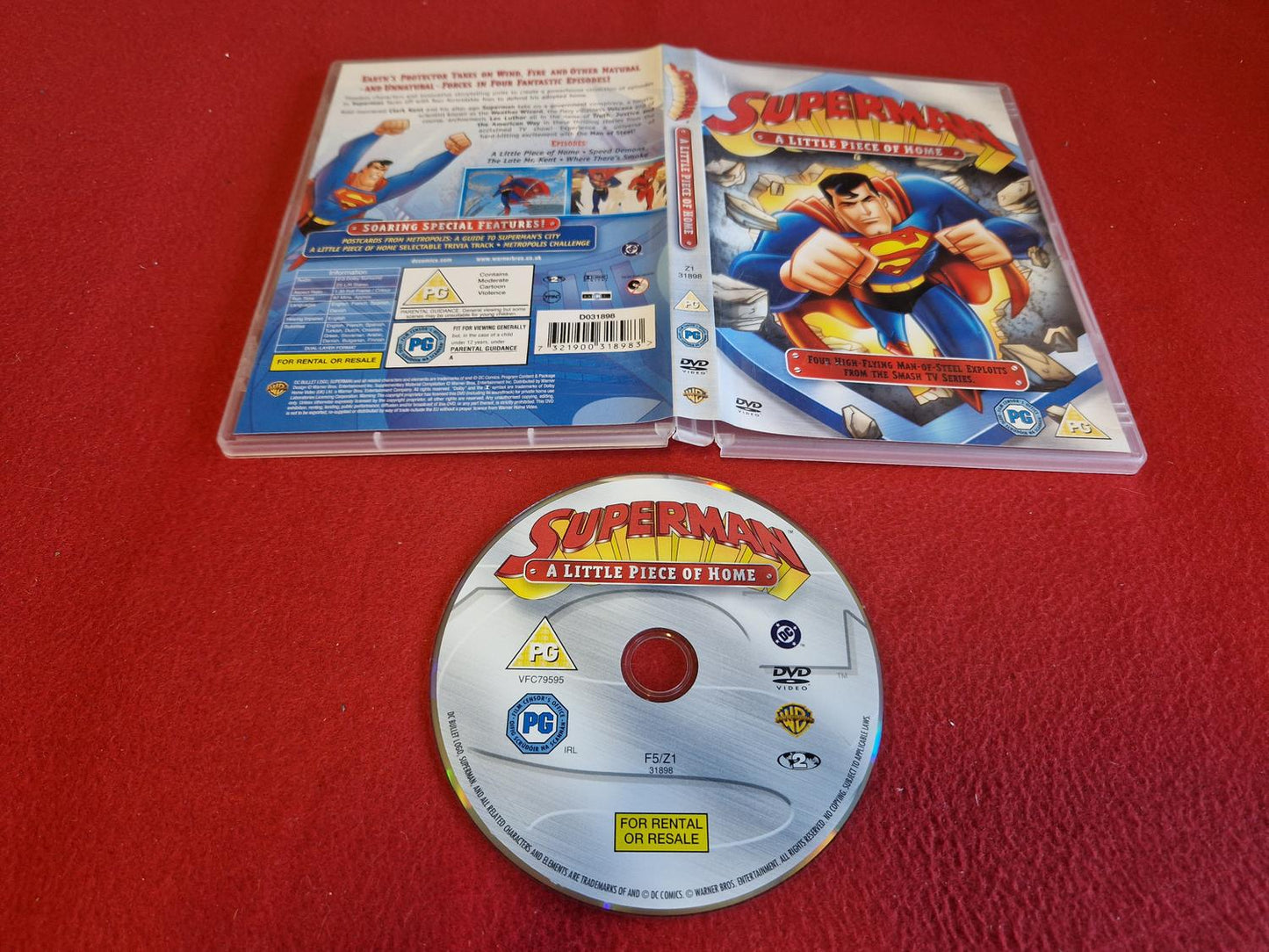 SUPERMAN A LITTLE PIECE OF HOME till DVD