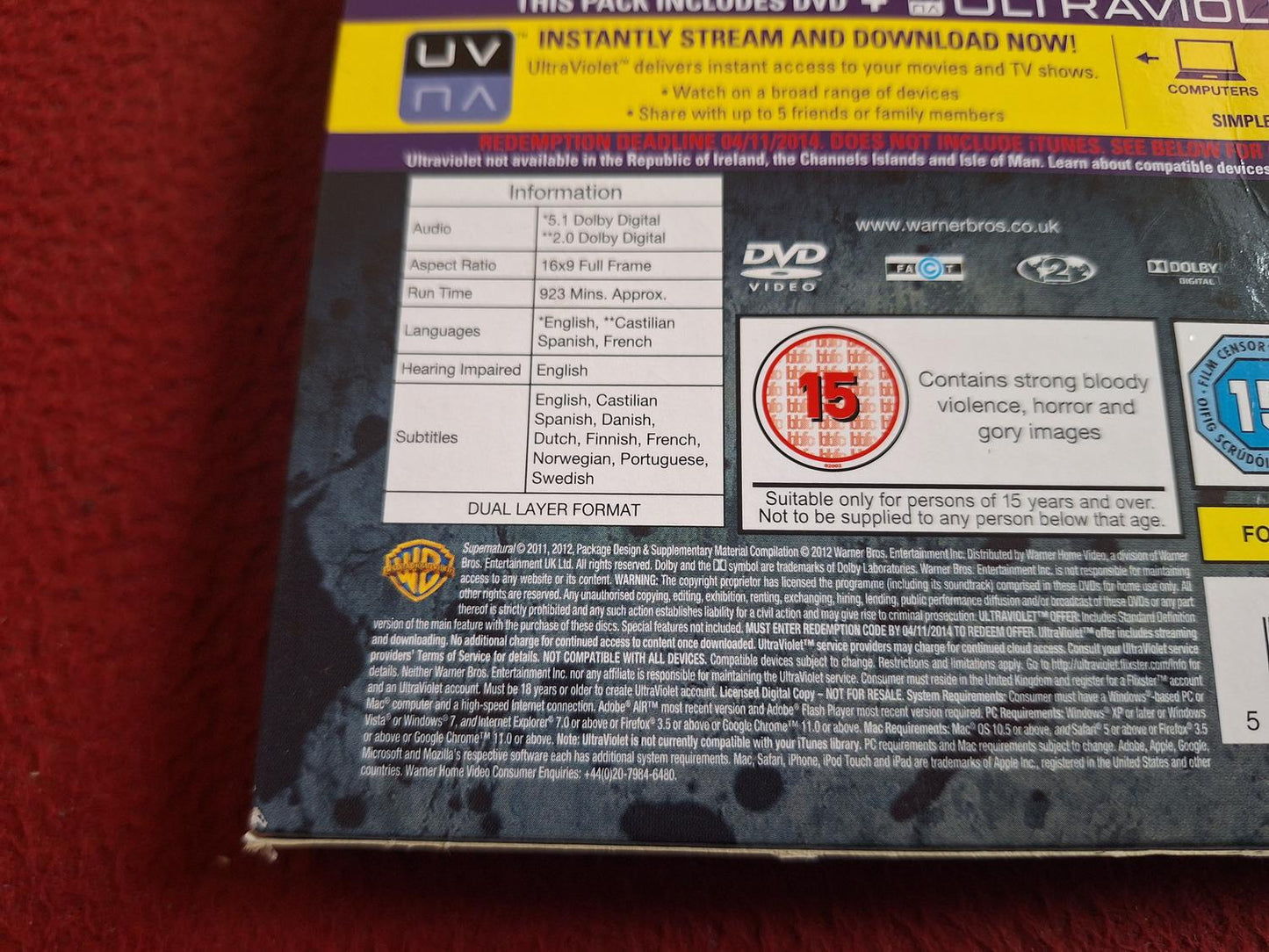 SUPERNATURAL SEASON 7 [ SVENSK TEXT ] BOX DVD