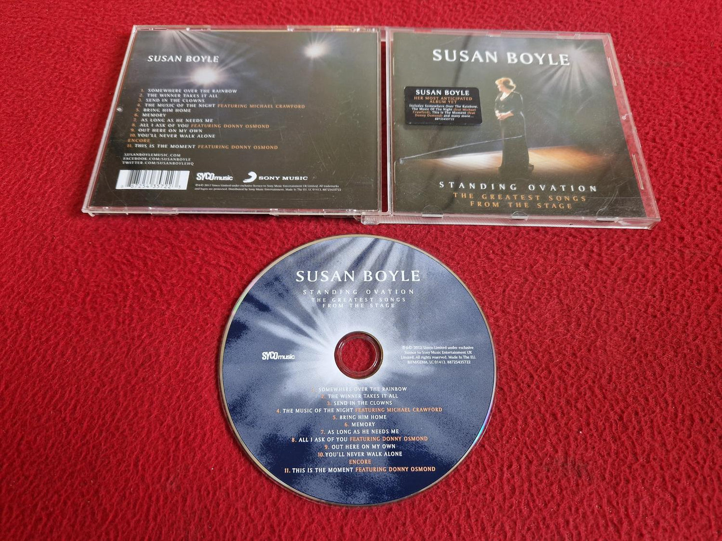 SUSAN BOYLE STANDING OVATION THE GREATEST SONGS FROM THE STAGE CD