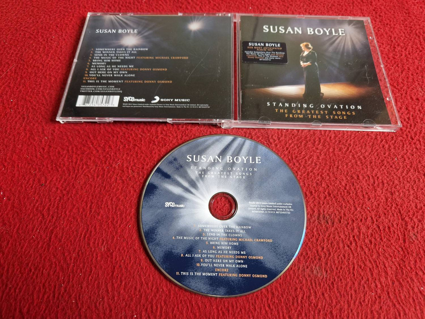 SUSAN BOYLE STANDING OVATION THE GREATEST SONGS FROM THE STAGE CD