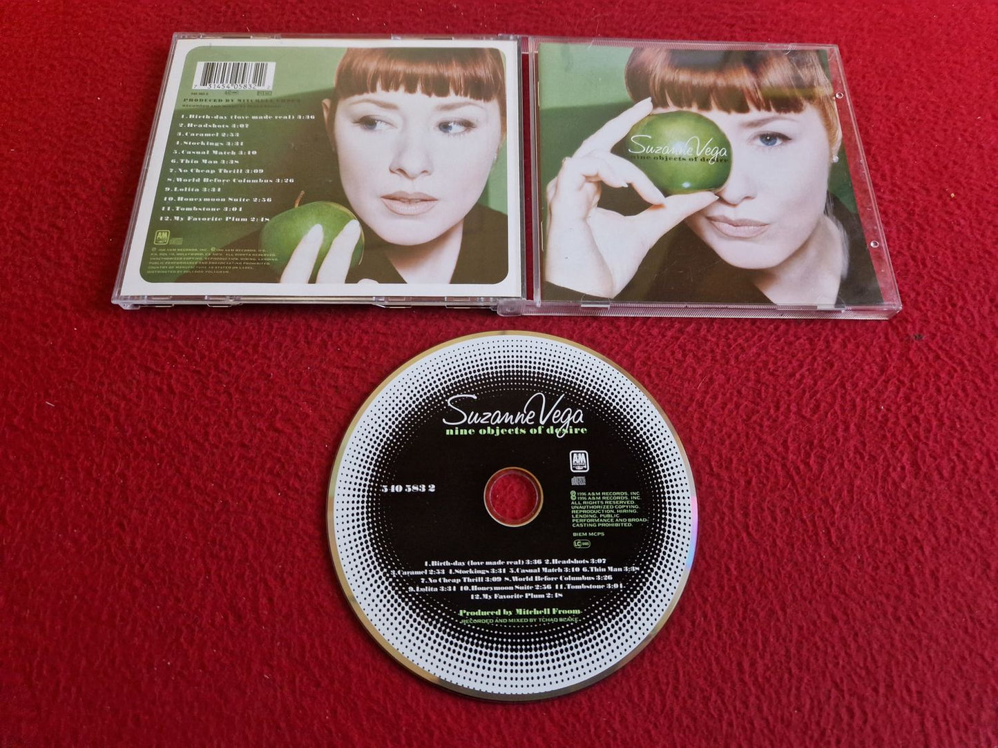SUZANNE VEGA NINE OBJECTS OF DESIRE CD