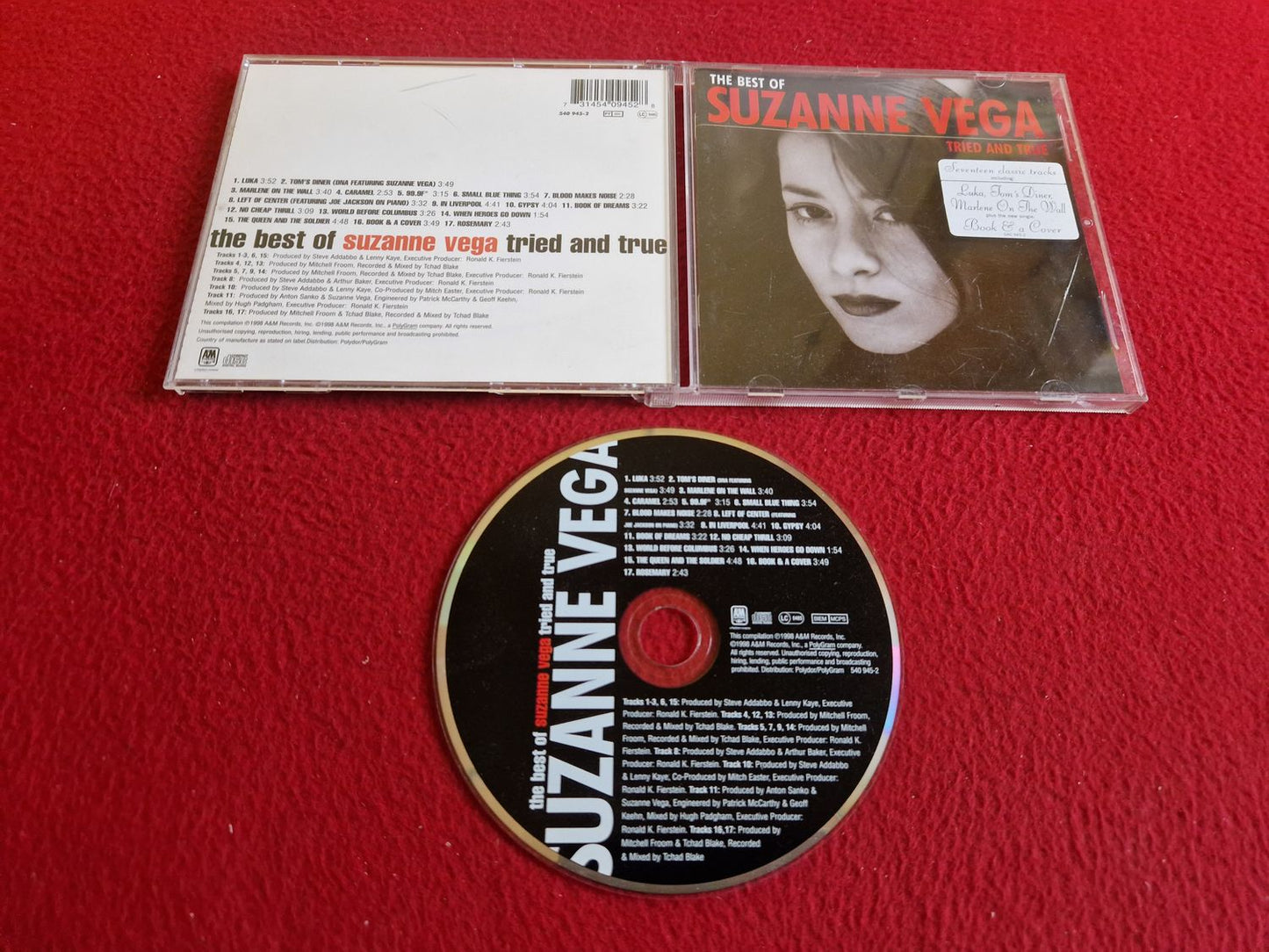 SUZANNE VEGA TRIED AND TRUE THE BEST OF CD