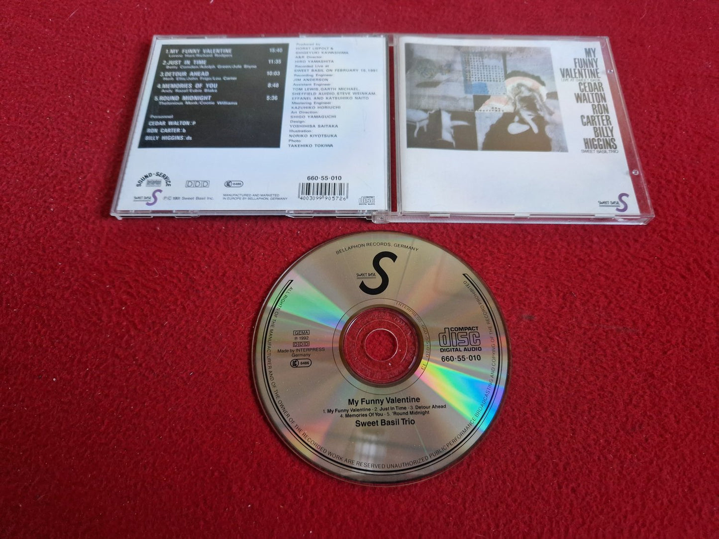 SWEET BASIL TRIO MY FUNNY VALENTINE CD