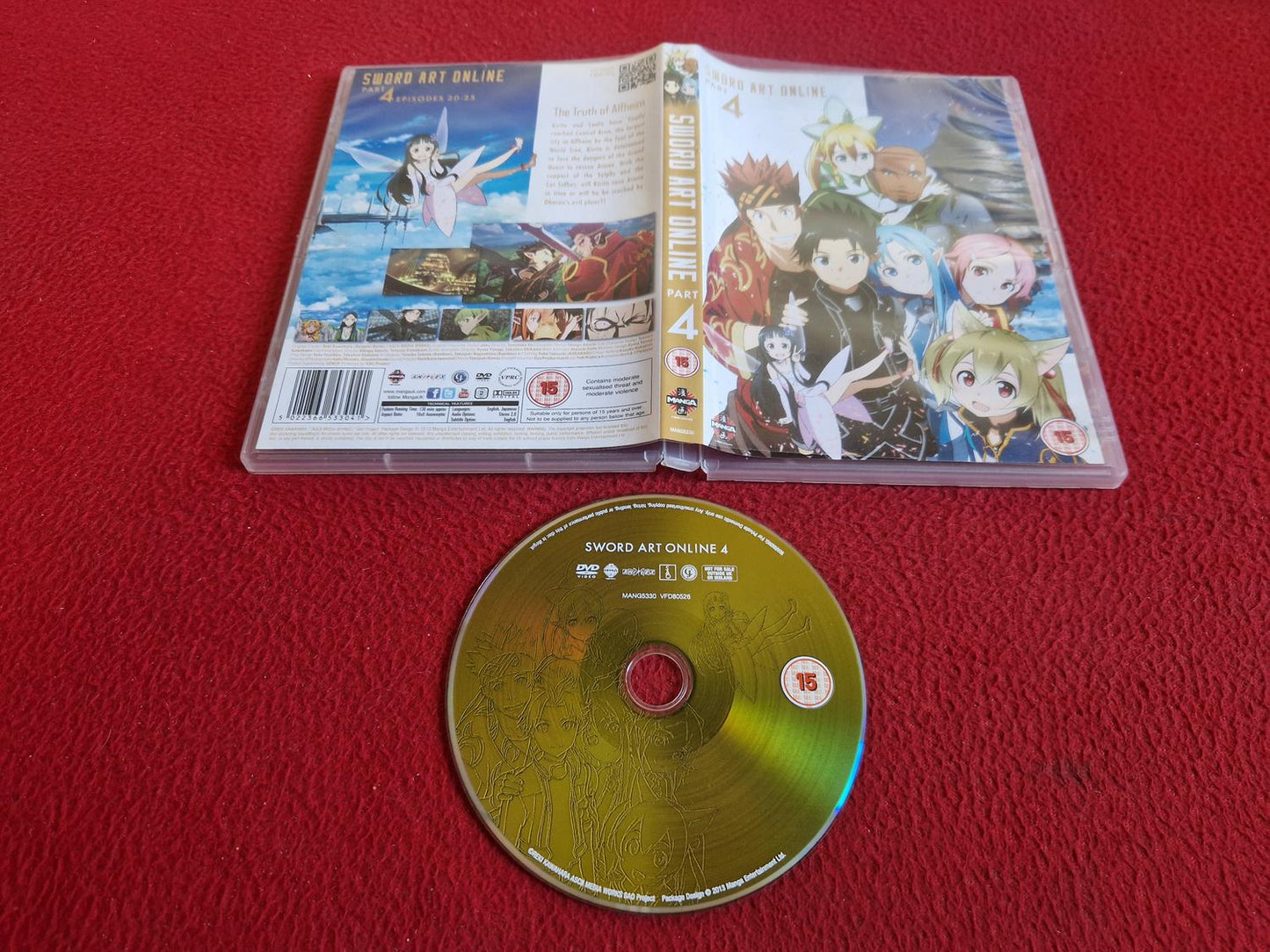 SWORD ART ONLINE PART 4 [ JAPANSKT TAL / ENGELSKT TAL / ENGELSK TEXT ] DVD