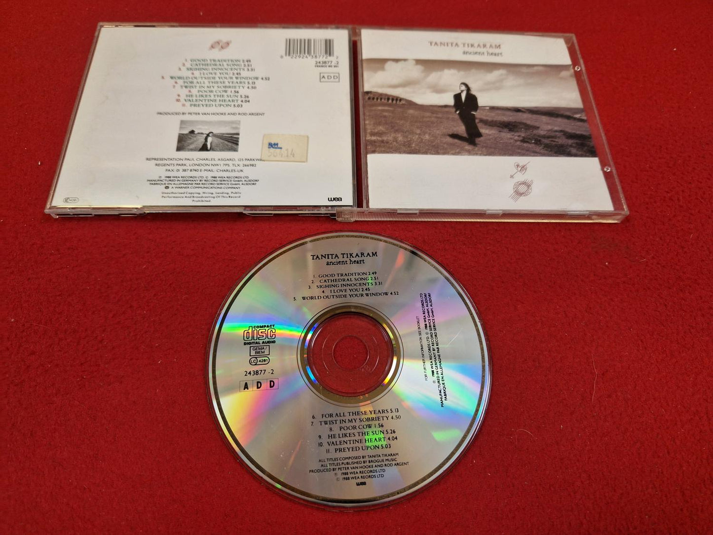 TANITA TIKARAM ANCIENT HEART till CD