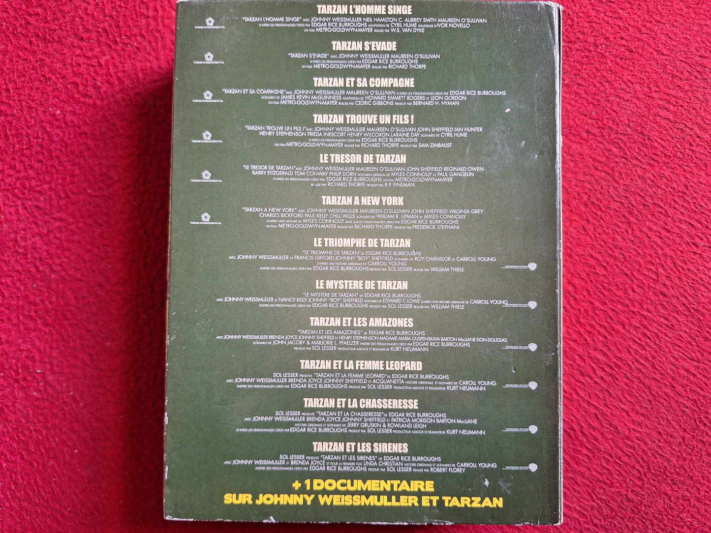TARZAN COLL 12 WEISSMULLER FILMS [FRANSK UTGÅVA ENG. TAL/TEXT] BOX DVD