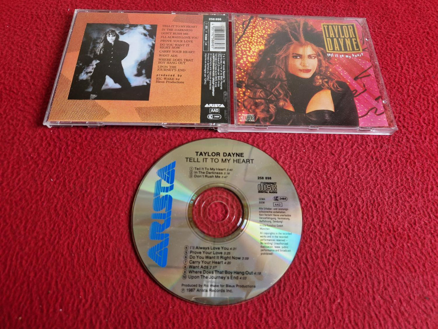 TAYLOR DAYNE TELL IT TO MY HEART CD