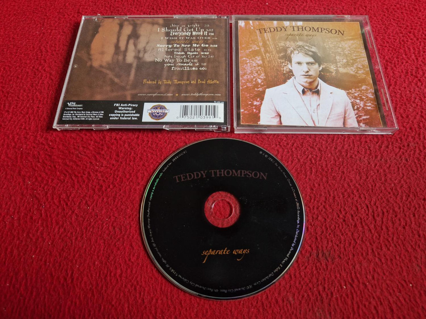 TEDDY THOMPSON SEPARATE WAYS CD