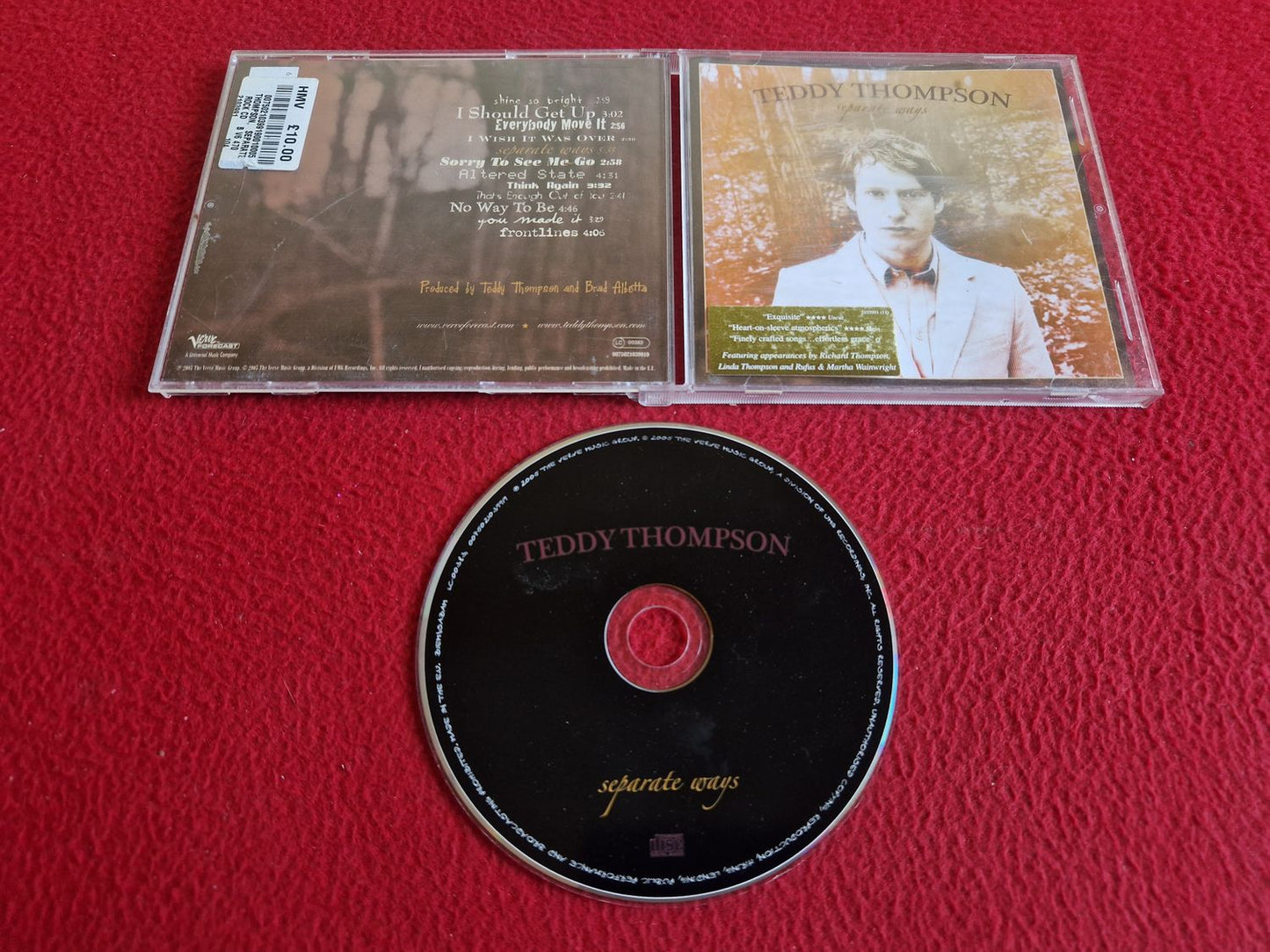 TEDDY THOMPSON SEPARATE WAYS CD