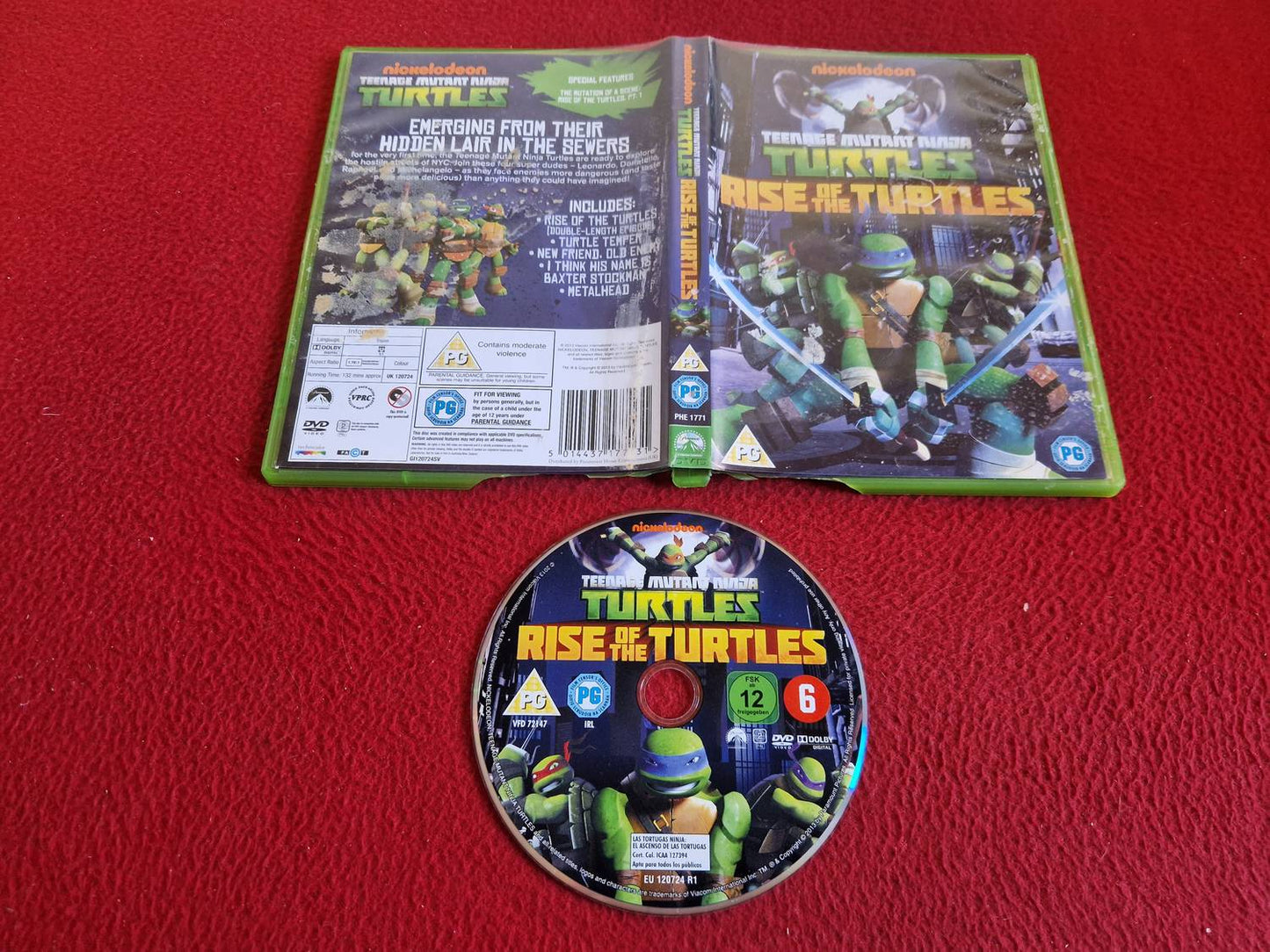 TEENAGE MUTANT NINJA TURTLES RISE OF THE TURTLES DVD