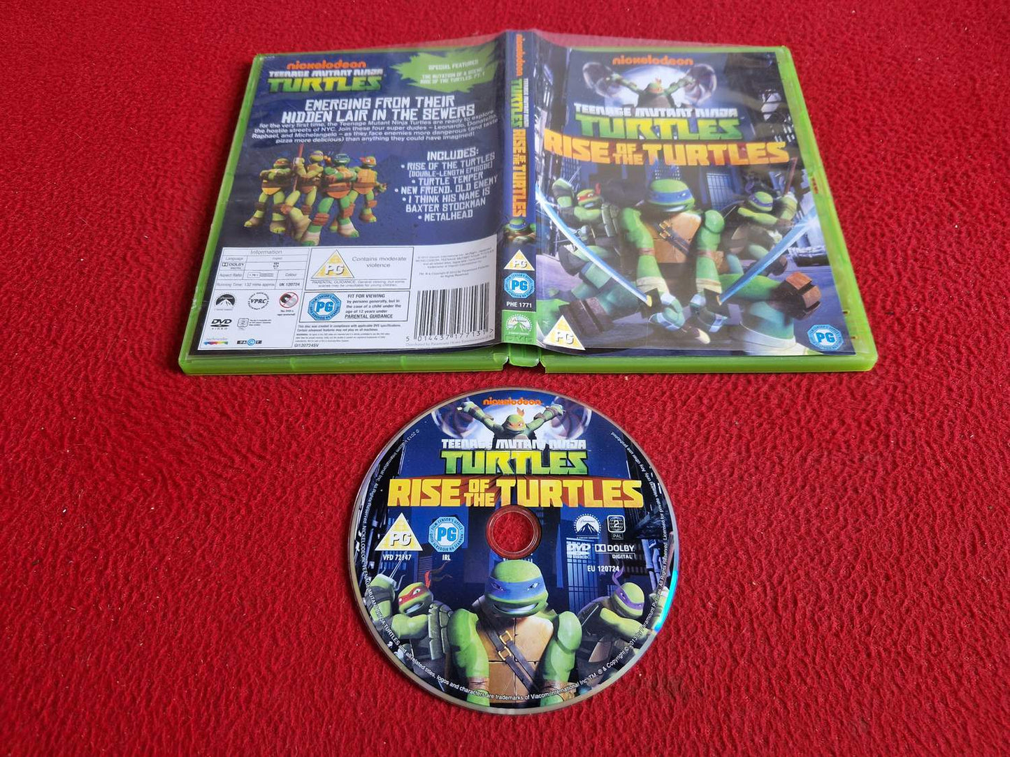 TEENAGE MUTANT NINJA TURTLES RISE OF THE TURTLES DVD