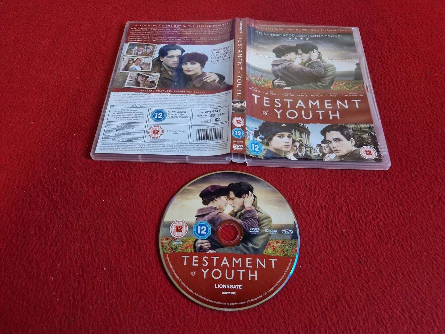 TESTAMENT OF YOUTH DVD