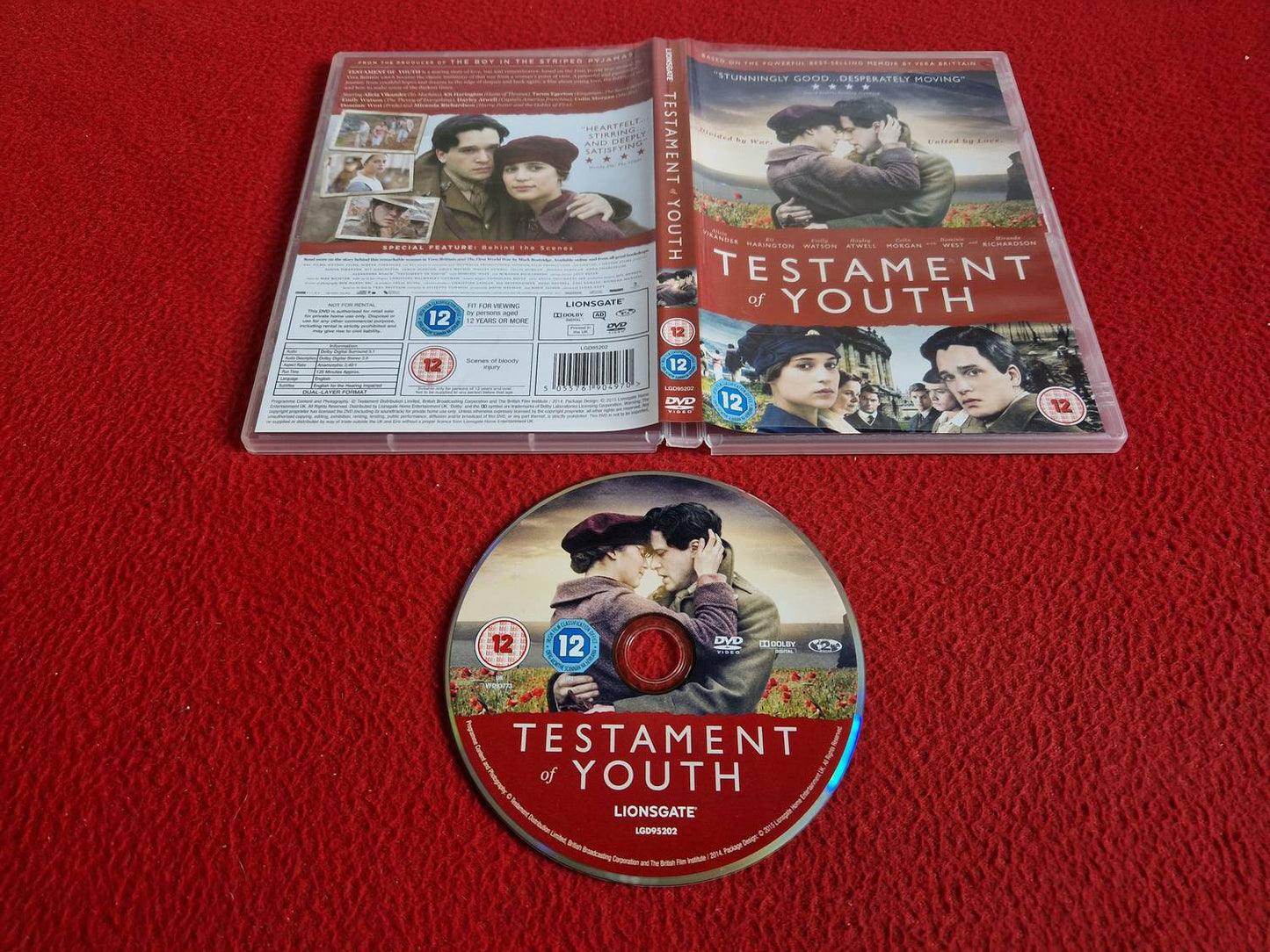 TESTAMENT OF YOUTH DVD