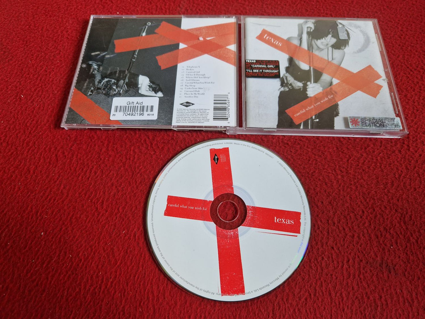 TEXAS CAREFUL WHAT YOU WISH FOR CD
