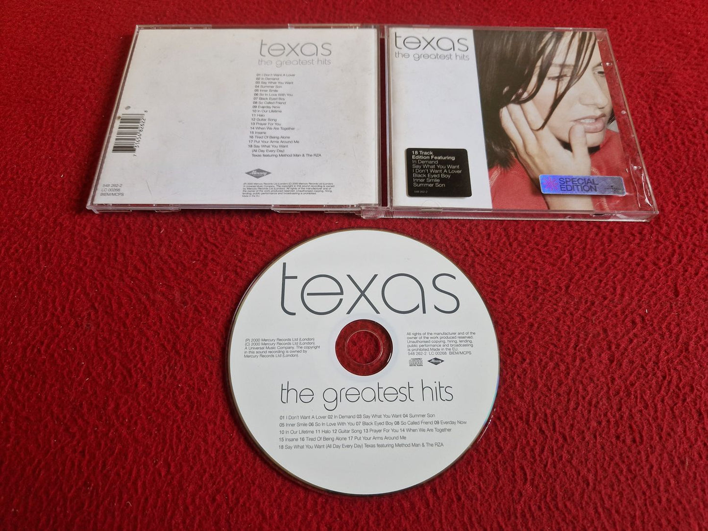 TEXAS THE GREATEST HITS SPECIAL EDITION CD