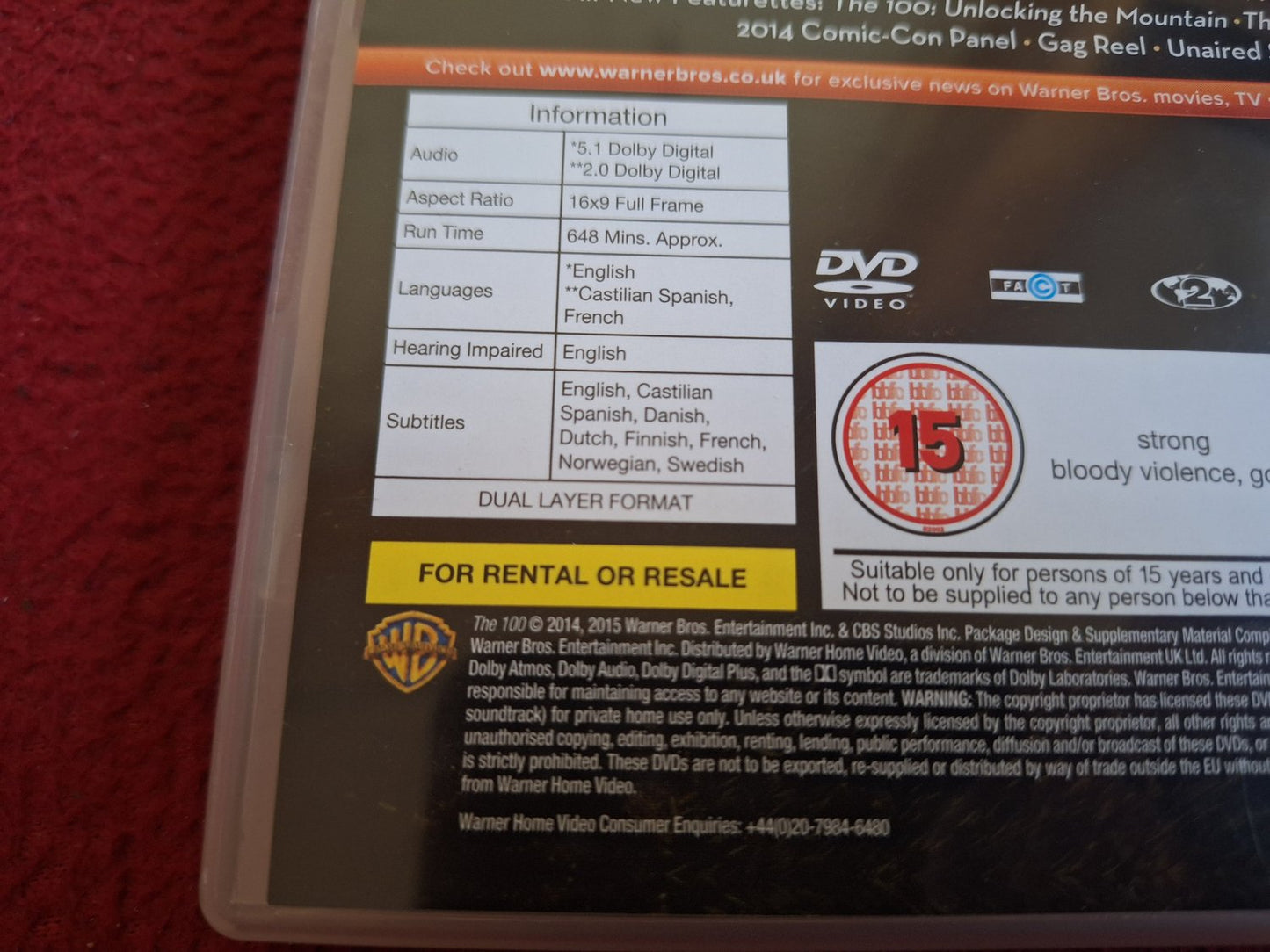THE 100 SEASON 2 BOX DVD