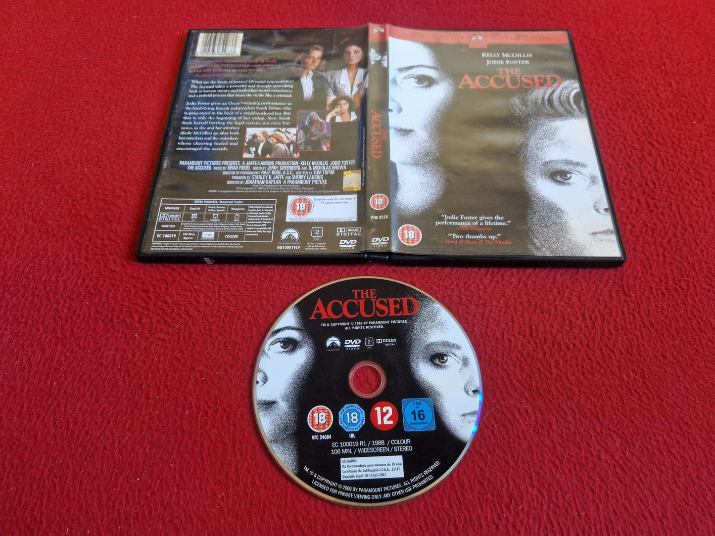 THE ACCUSED DVD