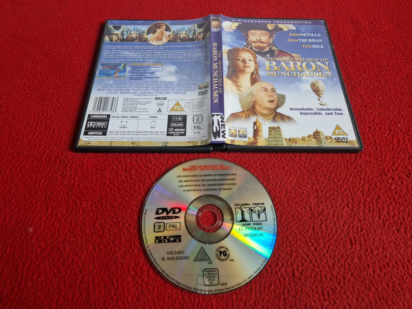 THE ADVENTURES OF BARON MUNCHAUSEN DVD