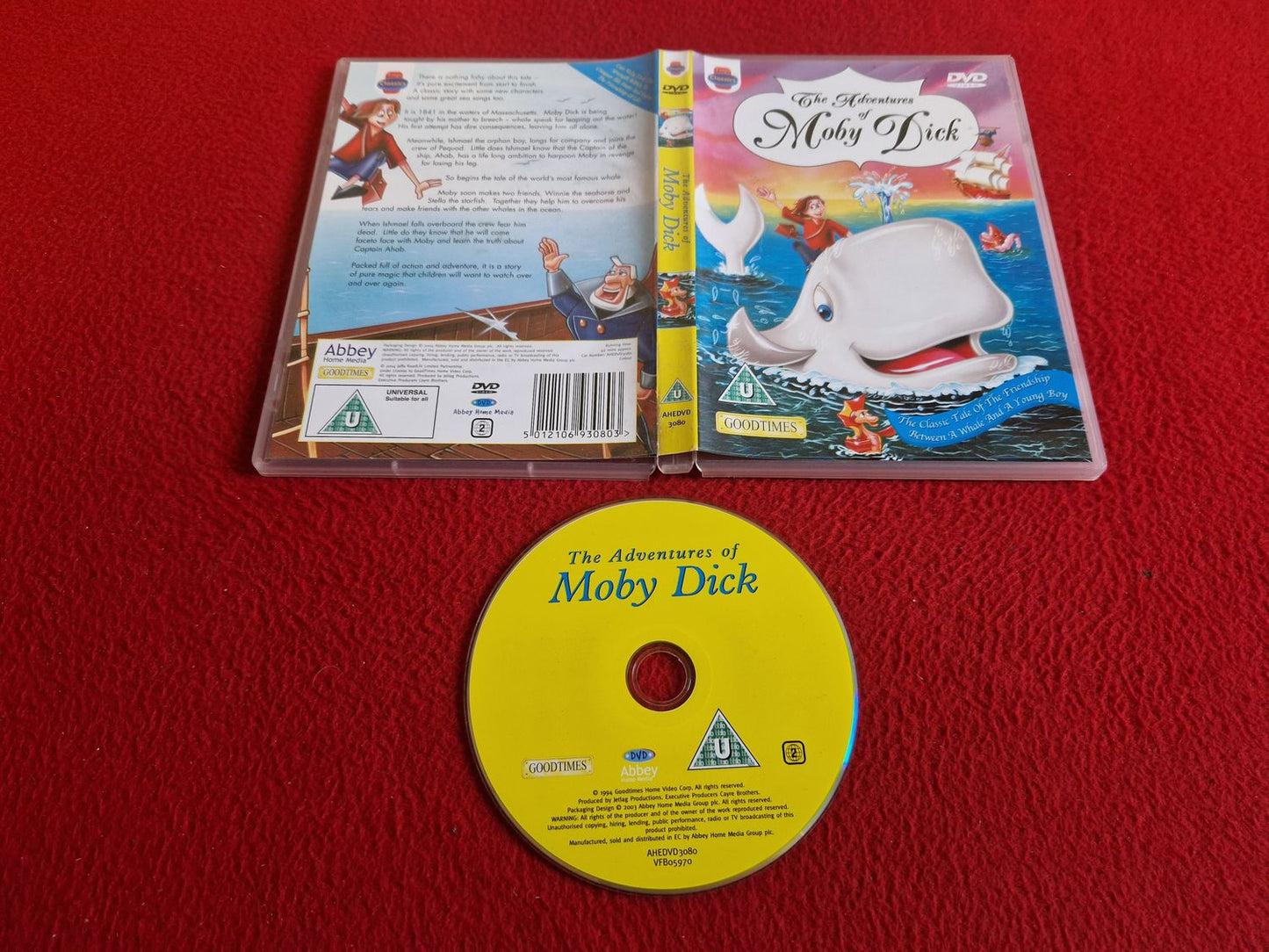THE ADVENTURES OF MOBY DICK DVD