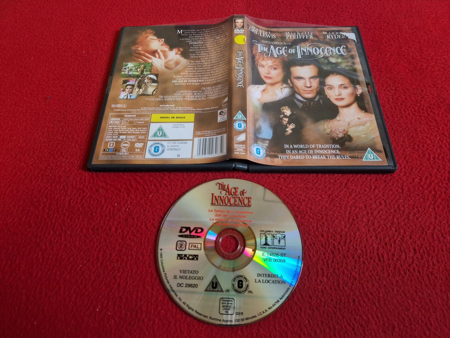 THE AGE OF INNOCENCE DVD