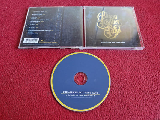 THE ALLMAN BROTHERS BAND A DECADE OF HITS 1969 - 1979 CD
