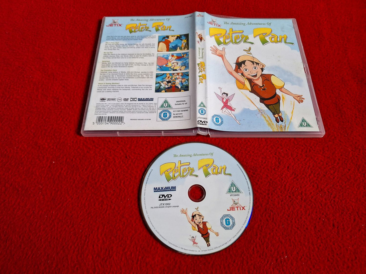 THE AMAZING ADVENTURES OF PETER PAN DVD
