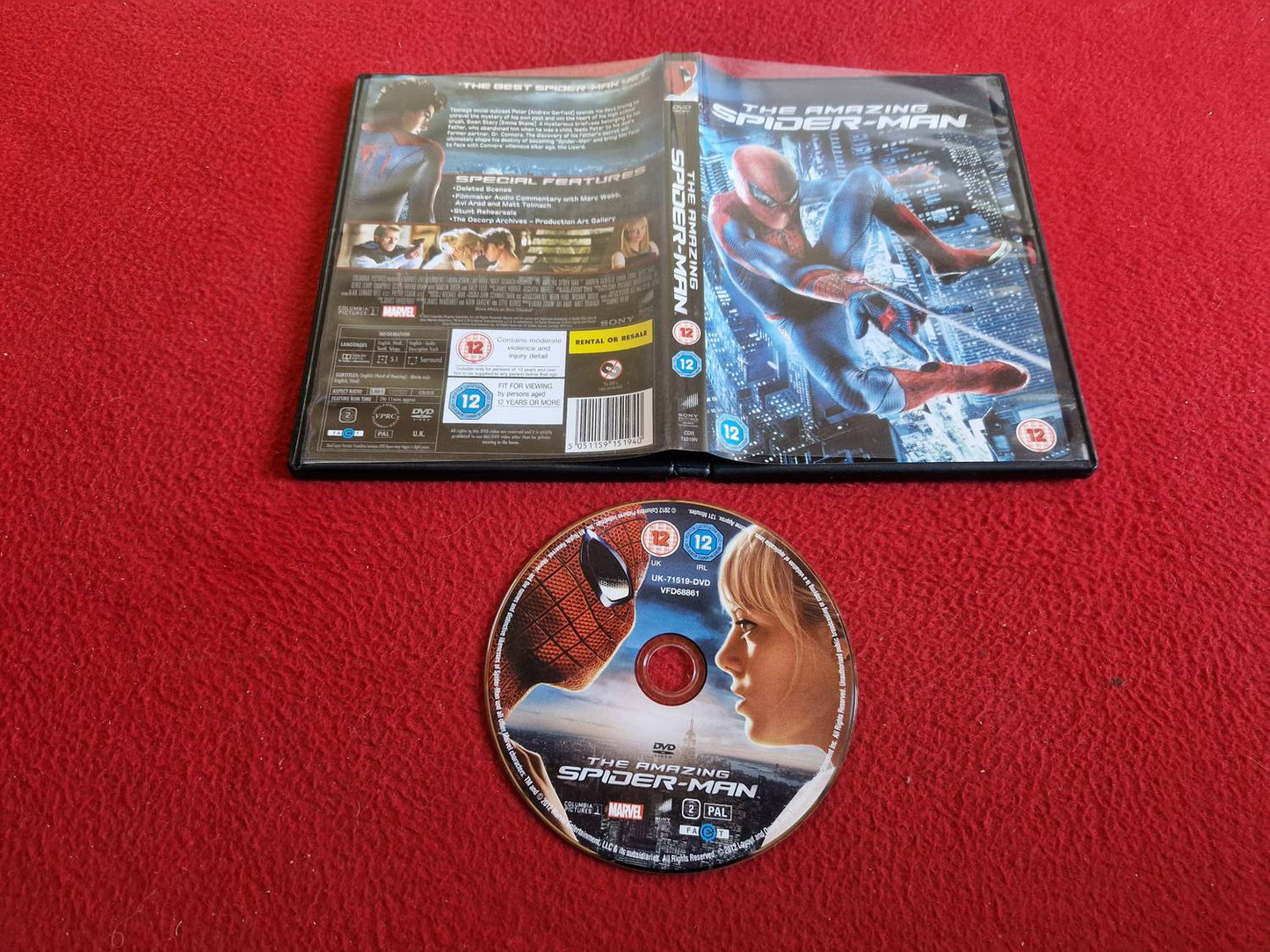 THE AMAZING SPIDER-MAN DVD